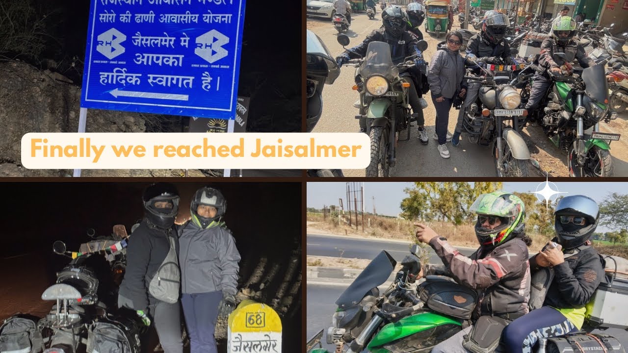 जैसलमेर ला पोहोचलो | मुंबई ते जैसलमेर बाईक राईड भाग २ 