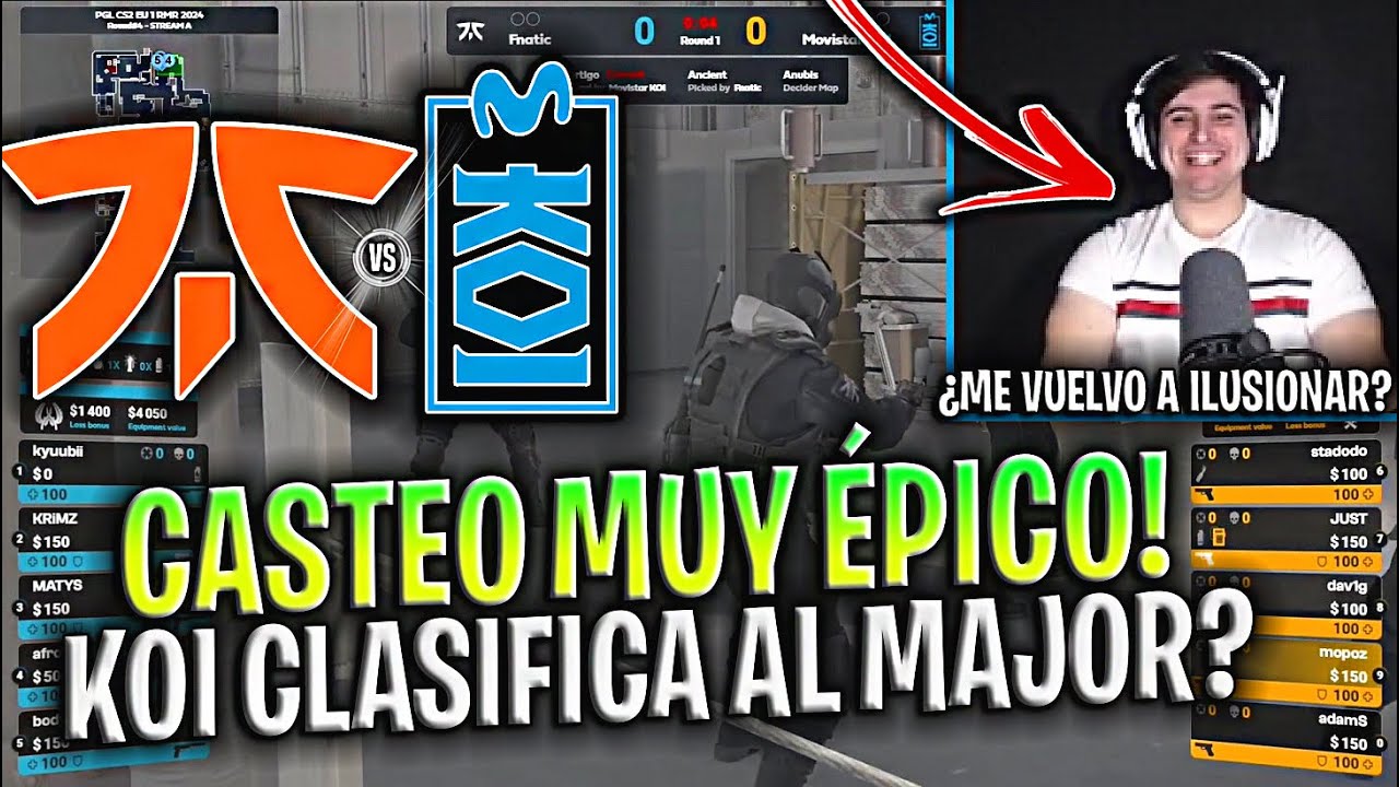 CONSEGUIRÁ KOI CLASIFICAR AL MAJOR? - FNATIC vs KOI RESUMEN COMPLETO PGL CS2 EU RMR 2024