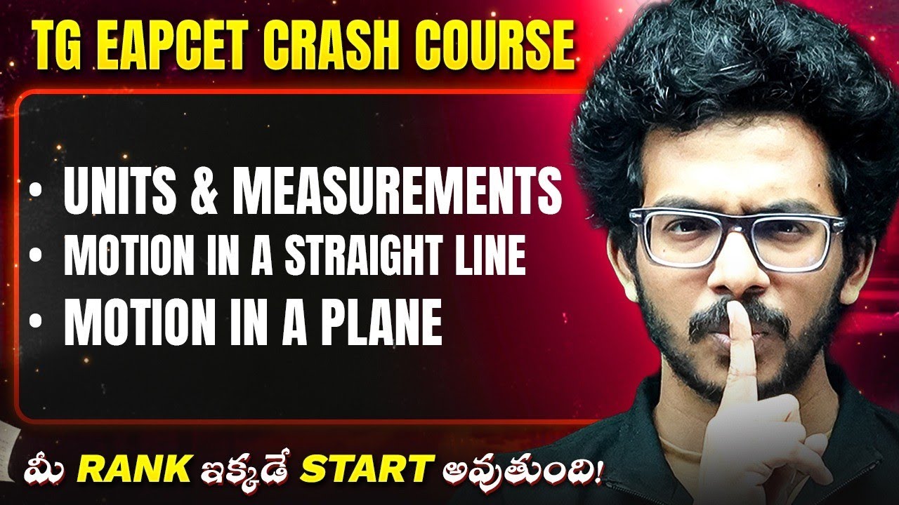 Units and Measurements | TG EAPCET Free Crash Course 🔥 | Target 5K Rank