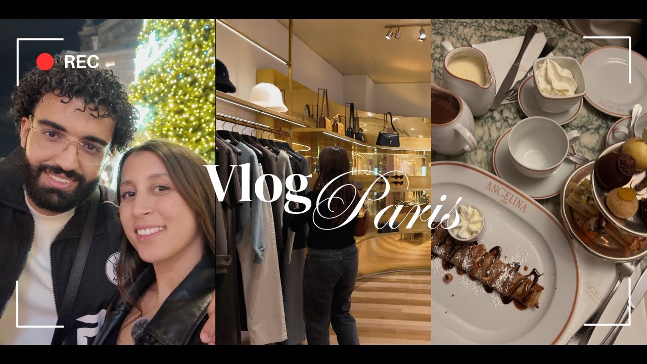 Daily Vlog à Paris : Ambiance de Noël 🎄 (Galeries Lafayette, Jacquemus, Sephora, Angelina, ...)