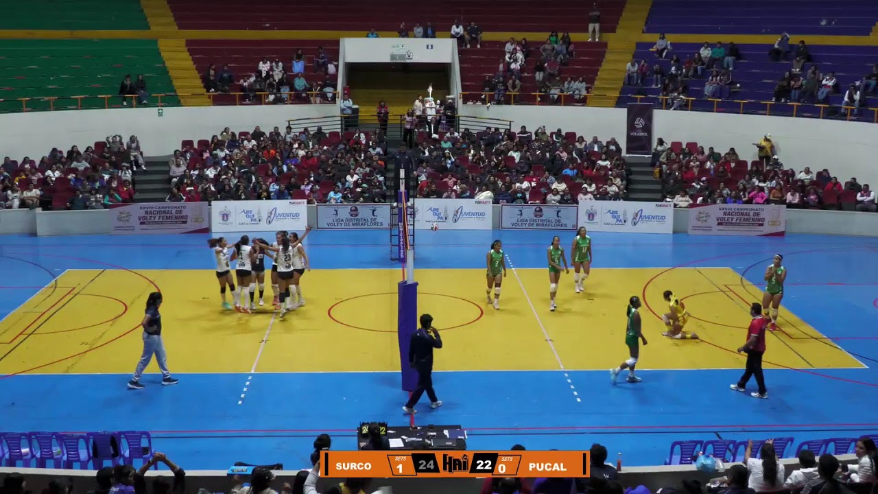 SURCO VS PUCALLPA NACIONAL SUB 15 DE VOLEY 24 DE FEBRERO