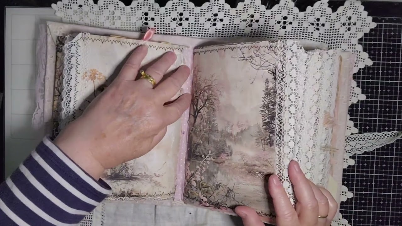 Vintage Victorian journal Flip Through