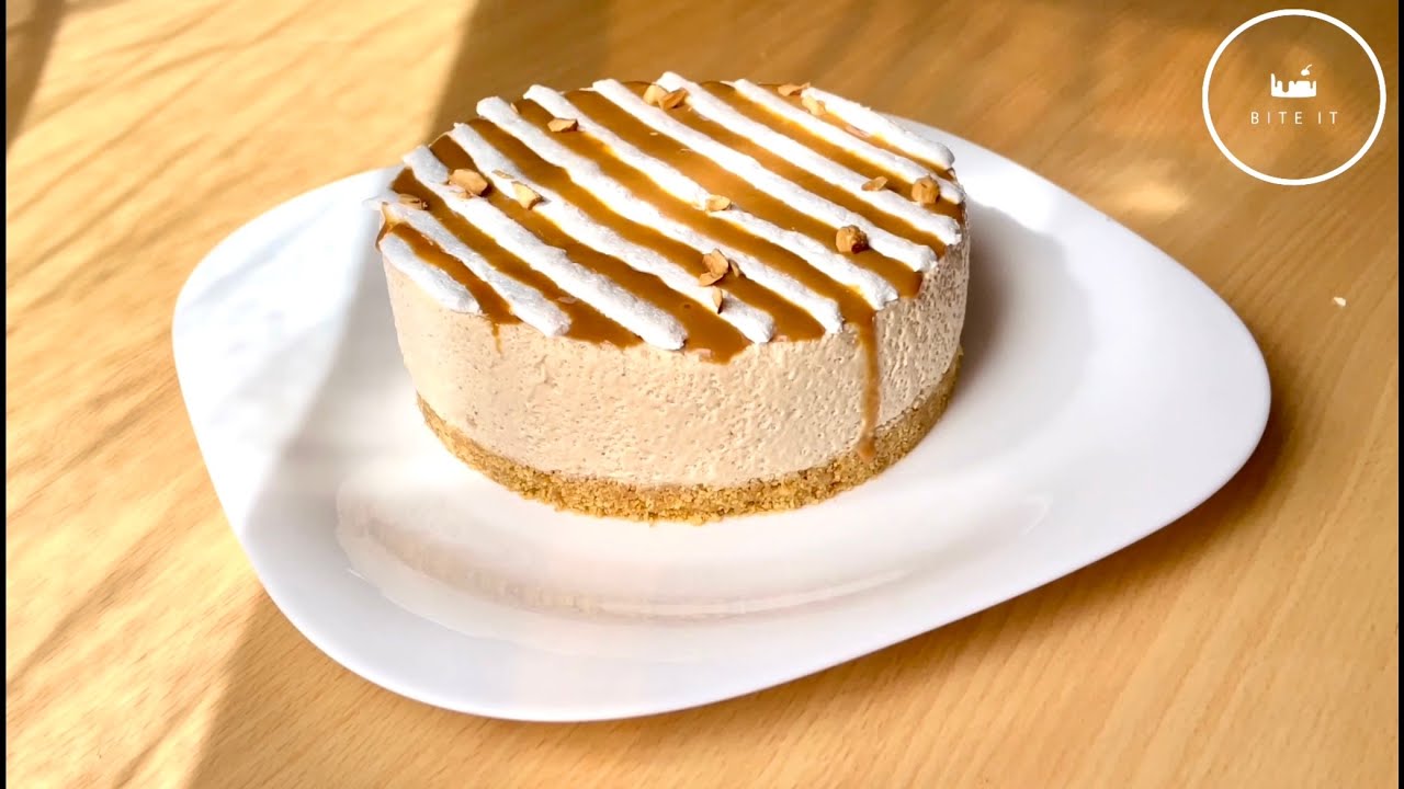 Caramel coffee cheesecake recipe☕️/ شيز كيك الكراميل و القهوة، مزيج رائع / Bite It