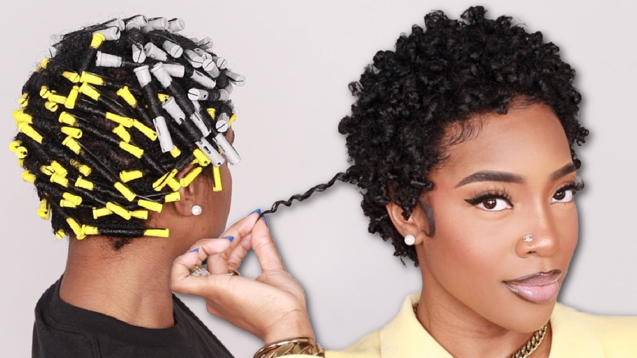 MY FIRST PERM ROD SET On Short Type 4 Natural Hair