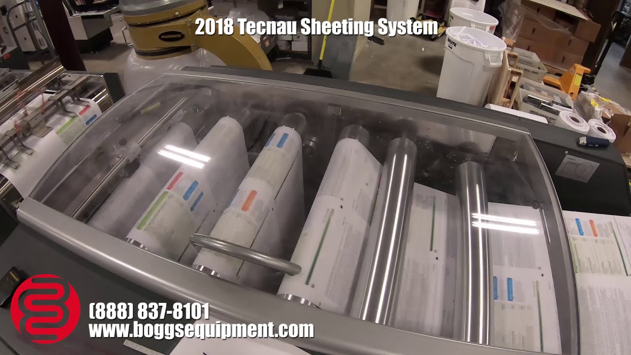 2018 Tecnau System (Sheeter system , Unwinder, TC 1220 Stacker, TC 7000 HSUL High Speed Cutter)