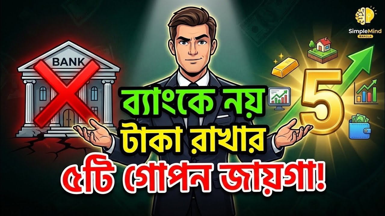 ব্যাংকে টাকা জমানো আপনার সবচেয়ে বড় ভুল! ❌ ধনী হওয়ার ৫টি গোপন রাস্তা 💸