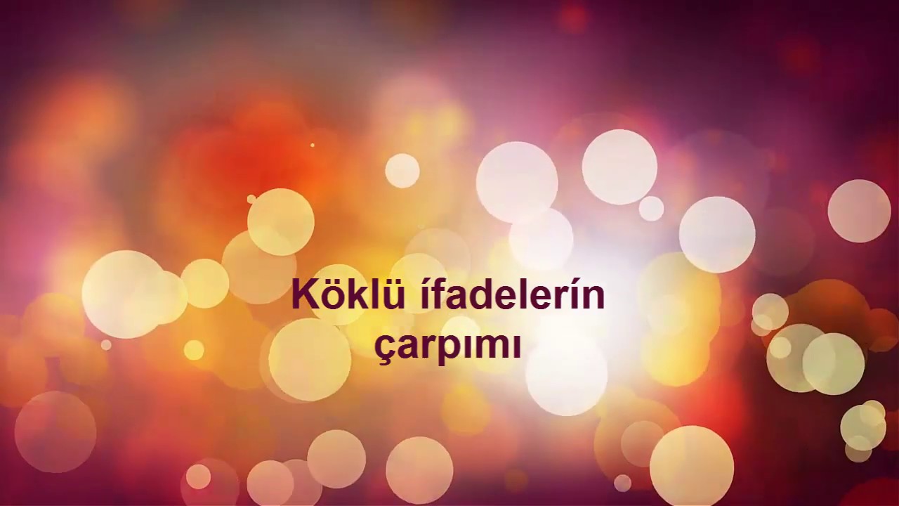 Antrenmanlarla Matematik Koklu Ifadeler 5