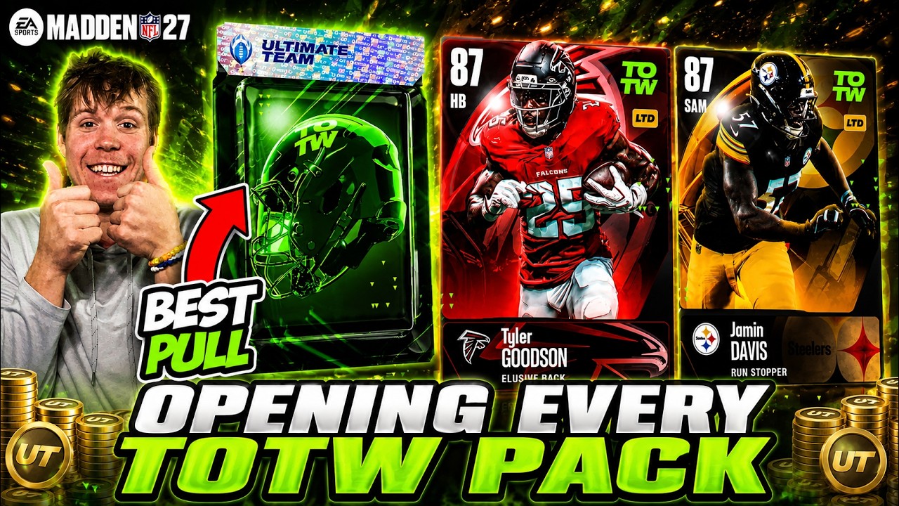 I Opened EVERY Team of The Week Pack!! OMG MY BEST PULL ALL YEAR!!