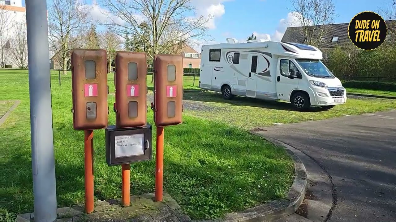 Варегем, Бельгия, район автодомов #camperlife #vanlife #campervan 4k