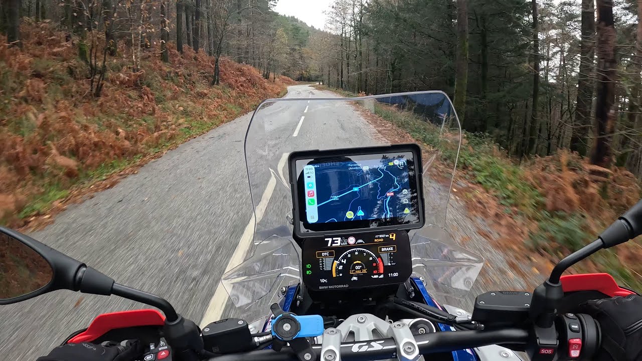 BMW R1300 GSA on a beautiful twisty road in autumn #bmwmotorrad #bmwr1300gsadventure 
