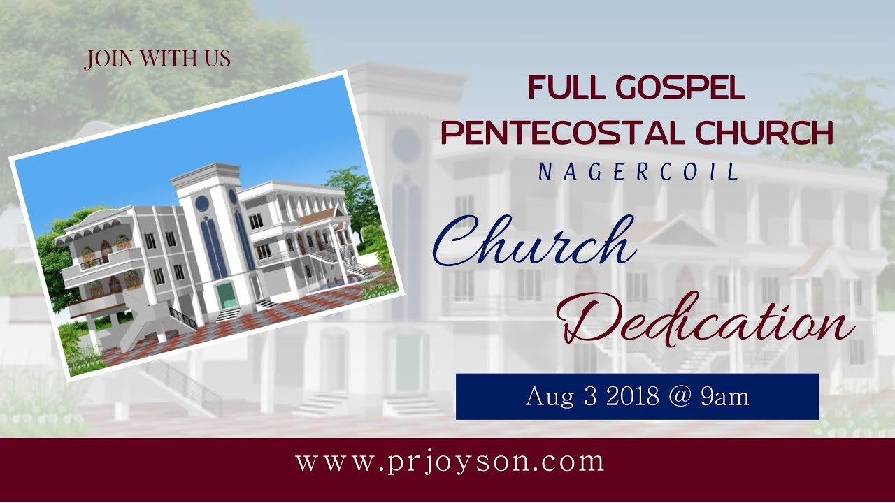 CHURCH DEDICATION | FGPC NAGERCOIL