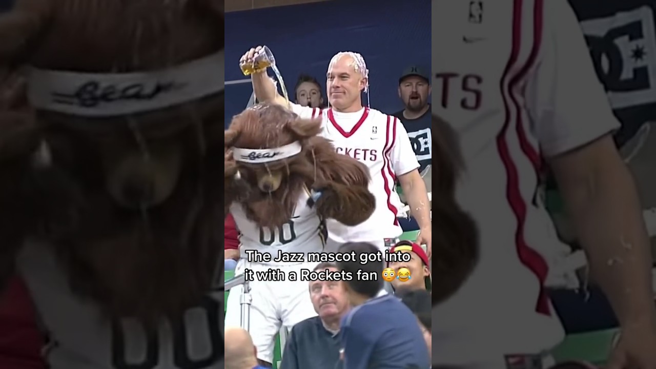 Mascot gets into FIGHT with a Fan 😱 