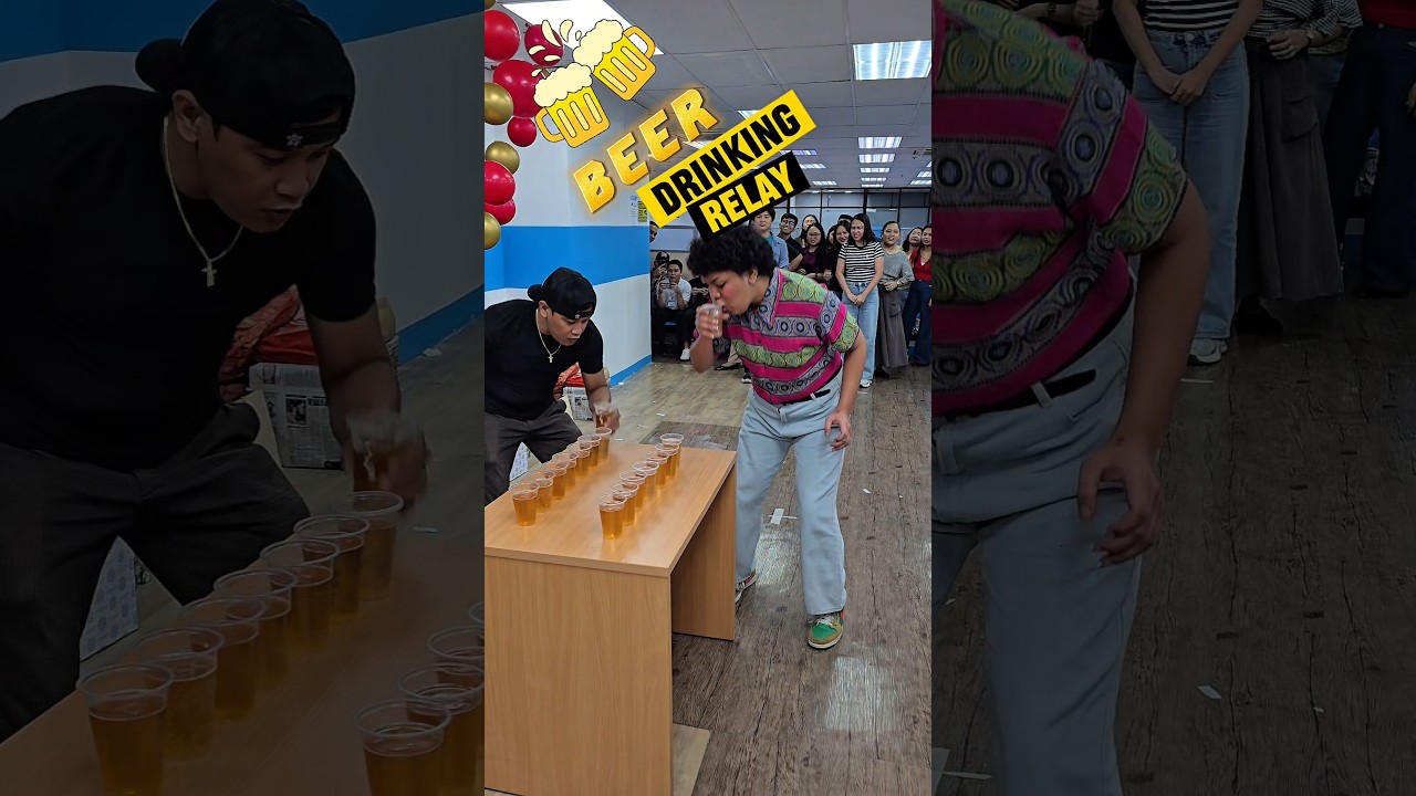 🎉 Эстафета с распитием пива – веселые игры для взрослых в гостиной и на вечеринках! 🍻