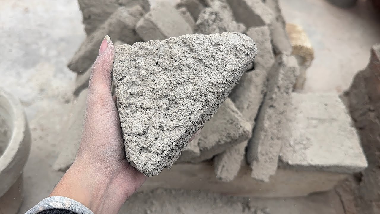 New video of gritty cement dry floor crumbling & water pool crumbling 🔥HWA @neethu & vineeth 🥰
