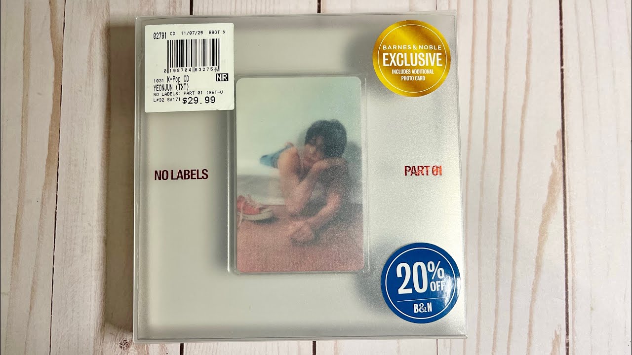 Unboxing Yeonjun 1st solo mini album - NO LABELS: PART 01 (Ver. B) [B&N exclusive]