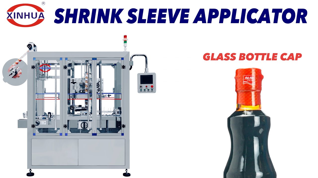 Glass Wine Bottle Cap Shrink Sleeve Applicator