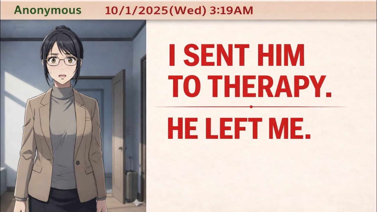 	I Sent My Husband to Therapy — He Left Me After One Session | Greentext Story
