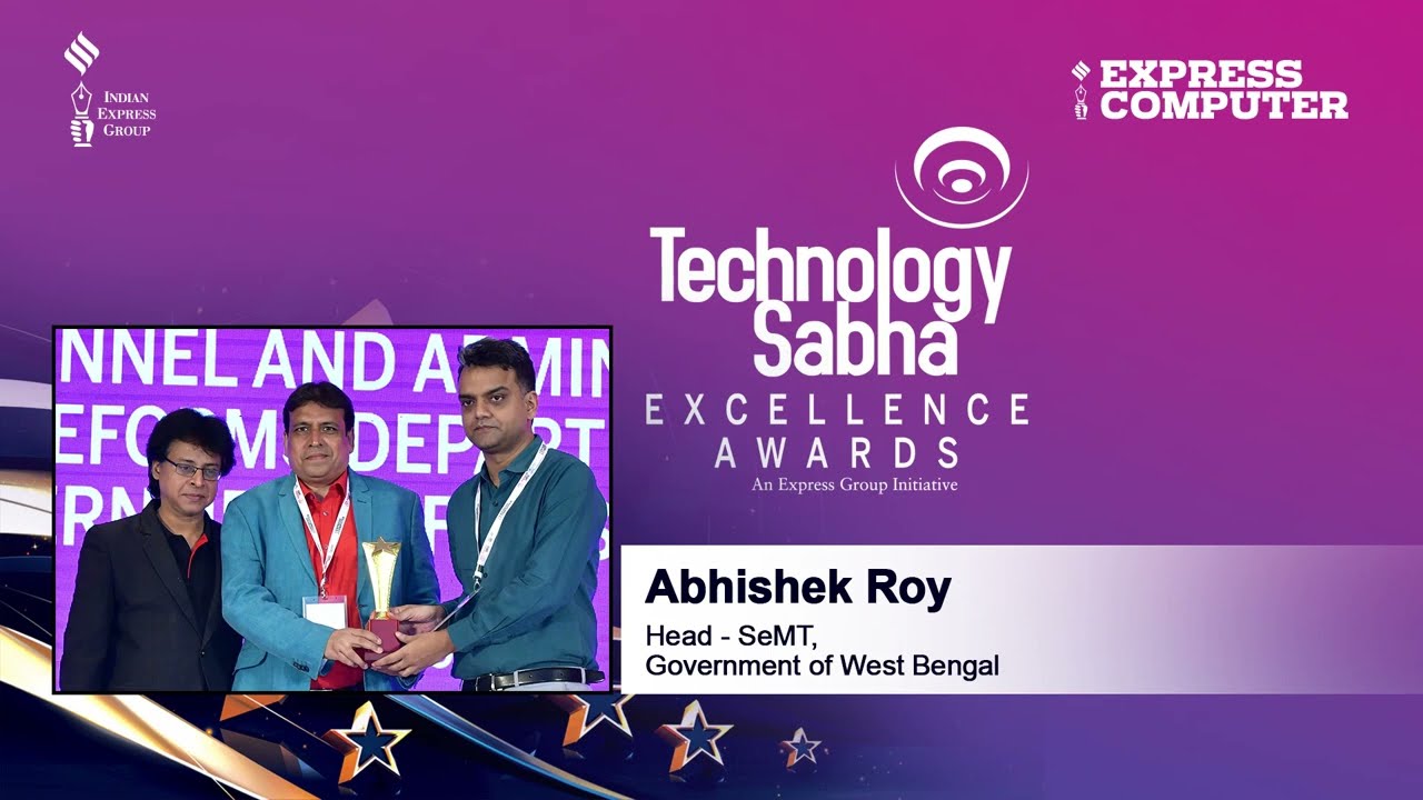 Abhishek Roy, Head - SeMT, Govt. of West Bengal | Technology Sabha Excellence Awards 2023 | Jaipur
