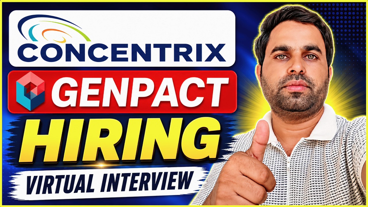 Concentrix & Genpact Hiring Now 🔥 Freshers Eligible | Salary Up To ₹40,000