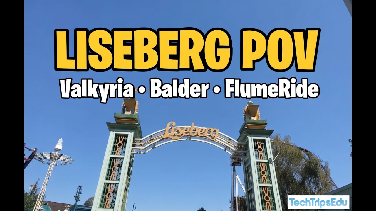 Liseberg, en av Europas beste fornøyelsesparker! 2025 POV 4K