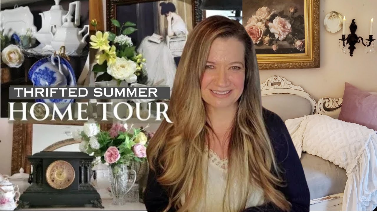 Thrifted Summer Home Tour | Look at my NEW antique! | How I Styled My Vintage Finds In My Home