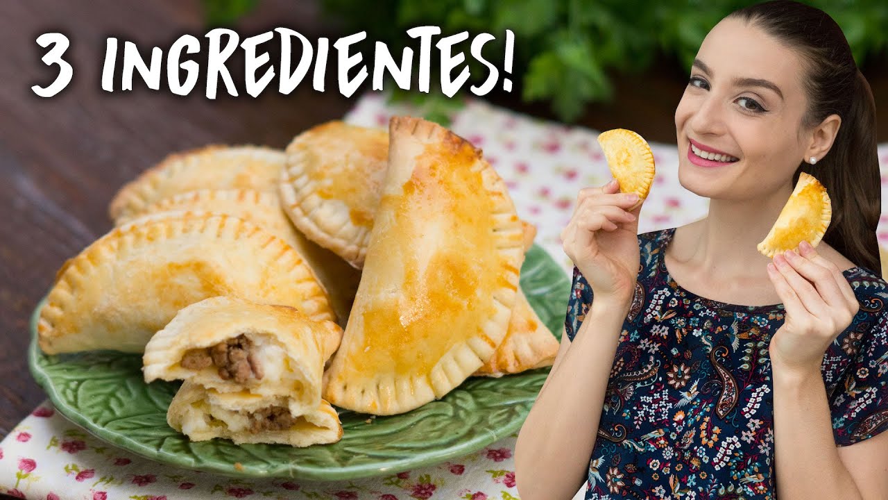 PASTELZINHO DE FORNO (3 INGREDIENTES): Assado e Fácil de fazer! - Cozinha do Bom Gosto - Gabi Rossi