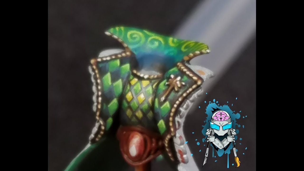Painting Swirls on Harlequins