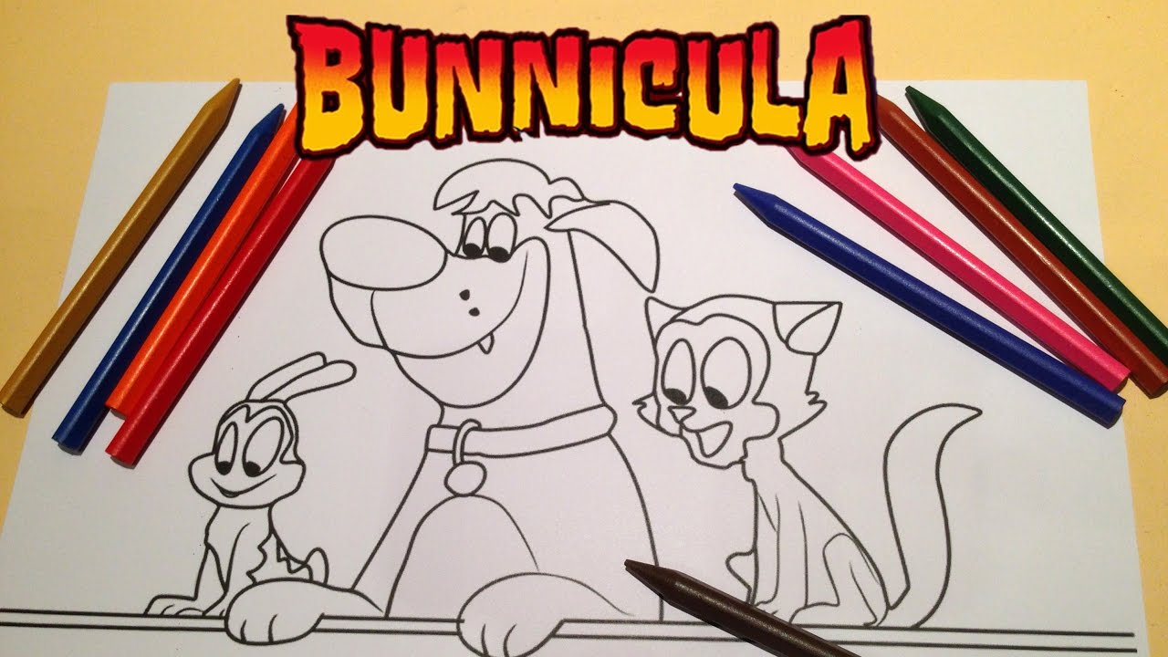 Bunnicula Happy Family Coloring New Cartoon Network