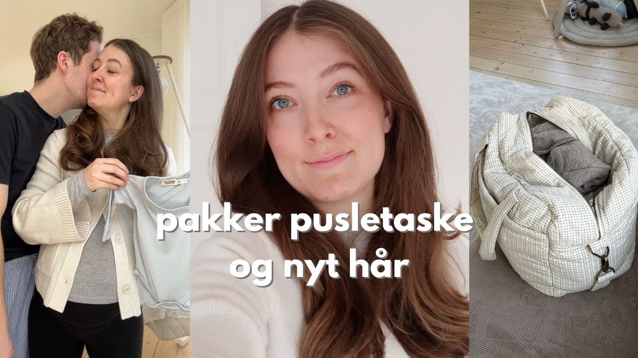 en hyggelig lang vlog - pakker pusletaske og tager til frisøren 🤍
