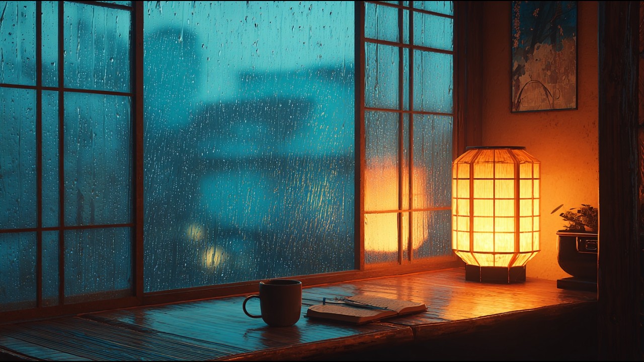 Rainy Night Lofi for Late Study 🌧️ 1 Hour Deep Focus Beats
