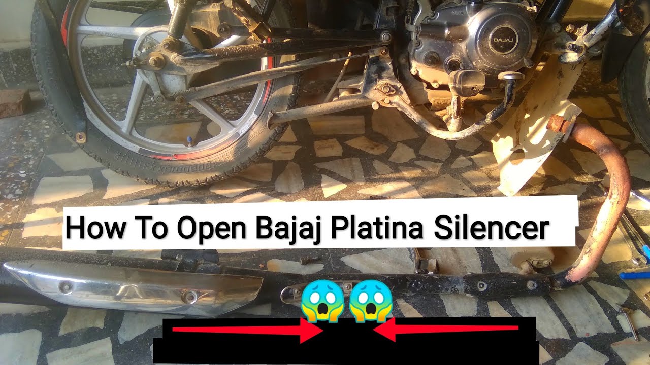 How To Open Bajaj Platina Silencer || How To Open Bajaj Platina Ct 100 Bs6 Silencer || 😱😱