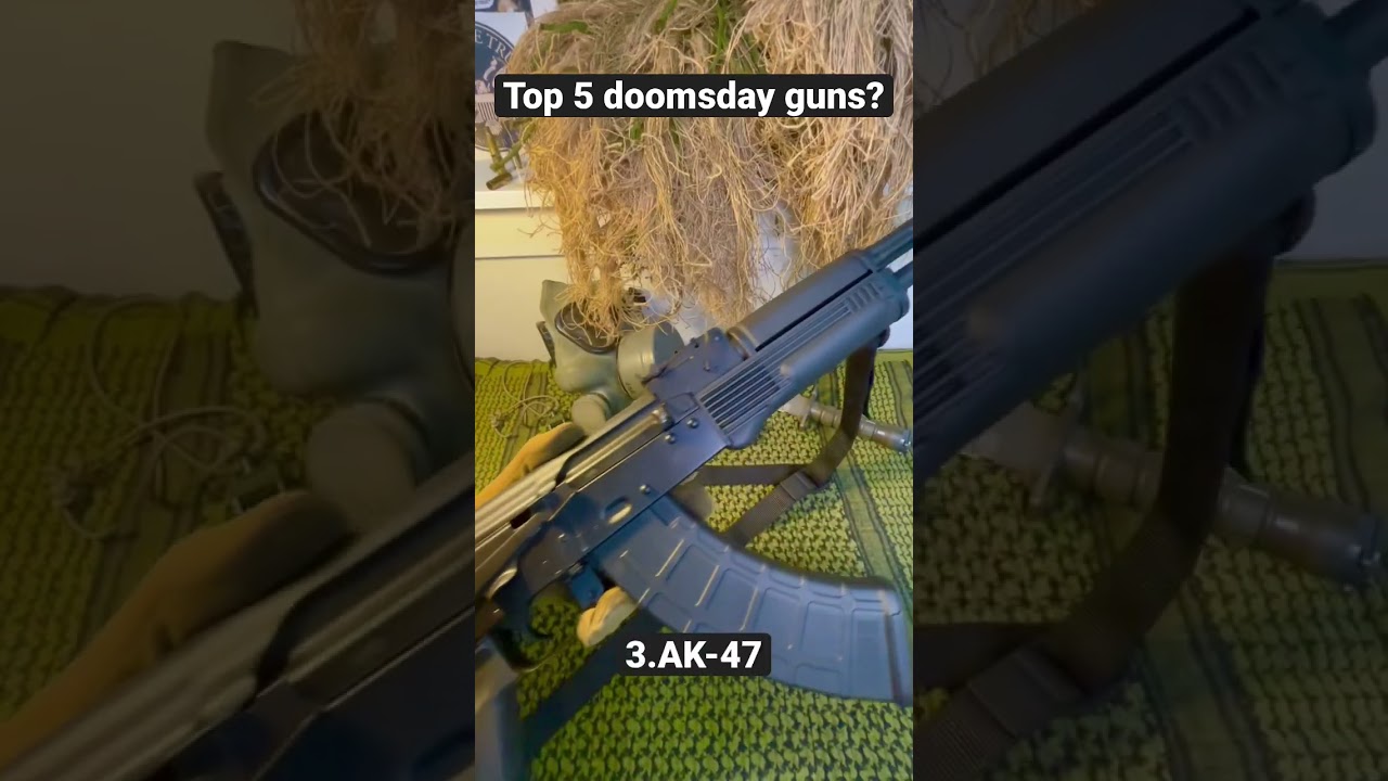 Top 5 guns for doomsday #doomsday #prepping #shtf #shorts #apocalypse #guns #gun #handgun #prepper ￼