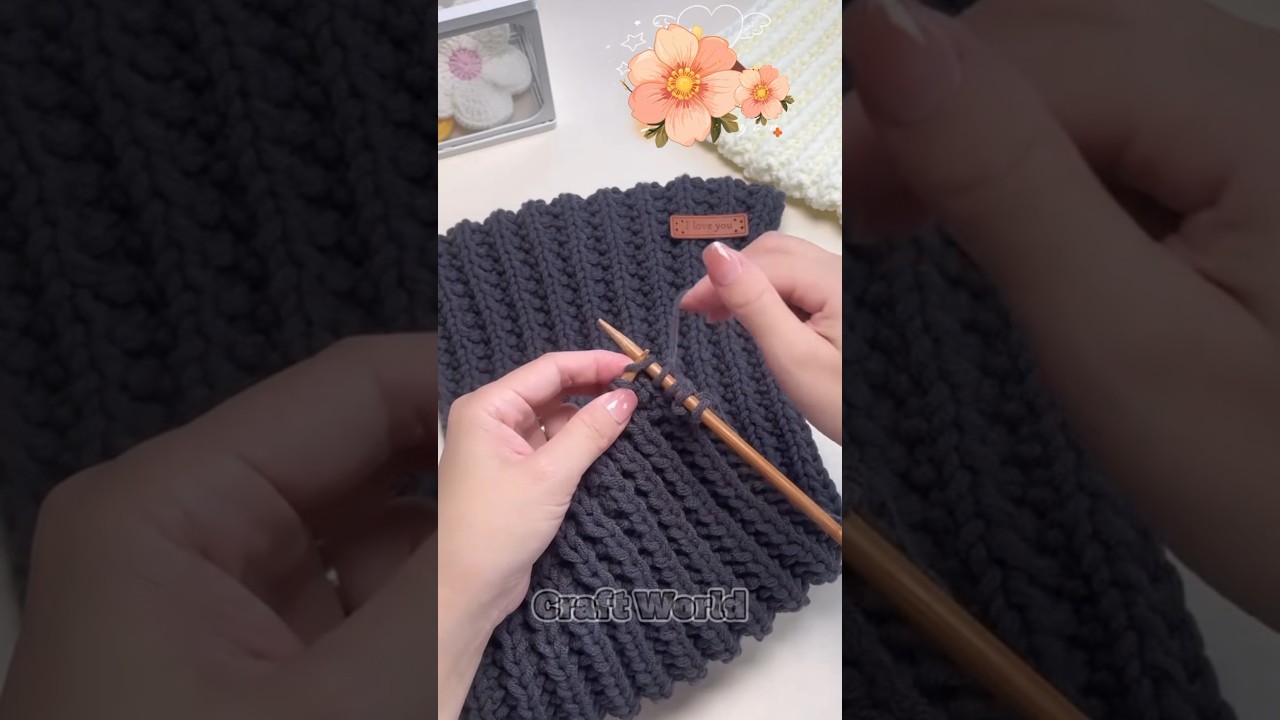 Knit a scarf for men #crochet #knitting #handmade