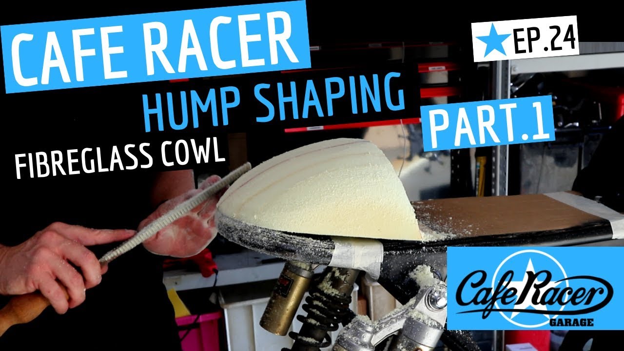Cafe Racer ★ Формирование горба в форме стеклопластика, ЧАСТЬ 1, Honda CB750 Cafe Bike, Эпизод 24