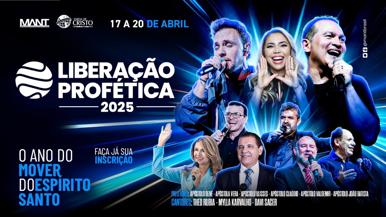 LIBERAÇÃO PROFÉTICA 2025 | 19/04/25 | SÁBADO NOITE | MANT PALMAS