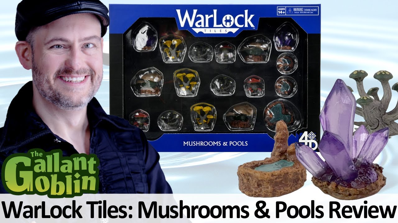 WarLock Tiles: Mushrooms & Pools - WizKids 4D Settings Prepainted Minis Terrain