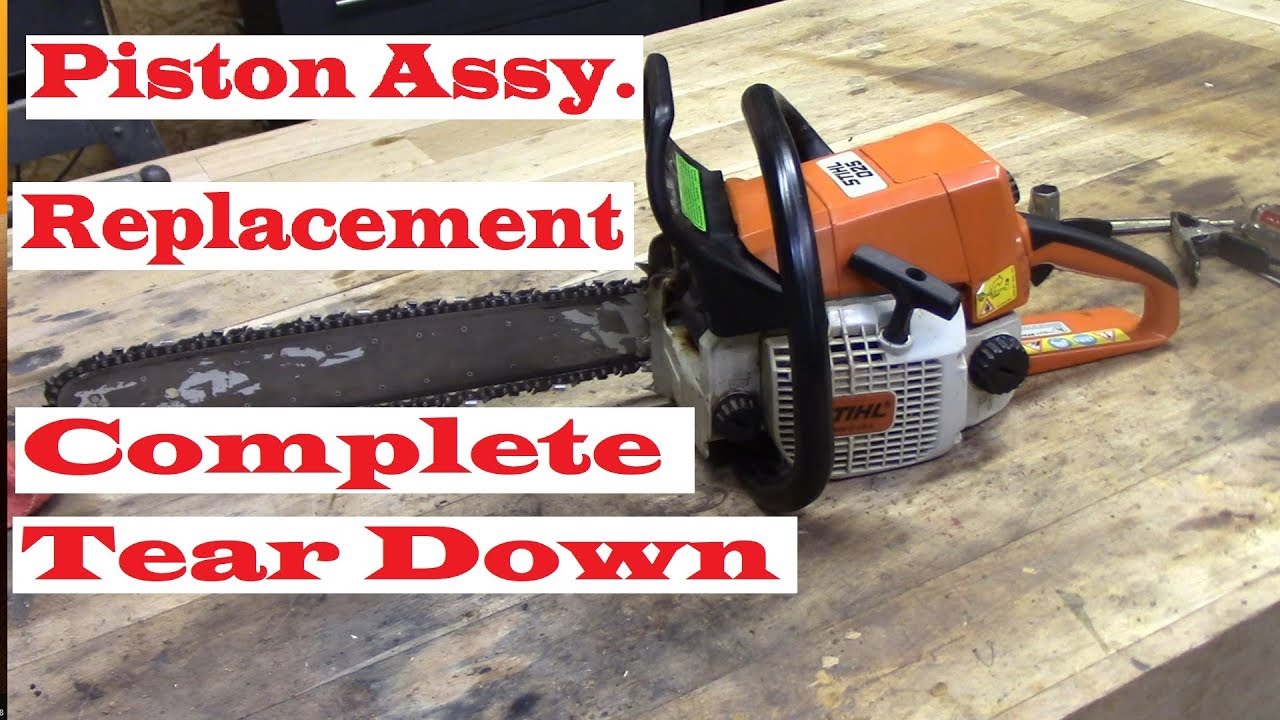 Stihl 025 Chainsaw piston replacement