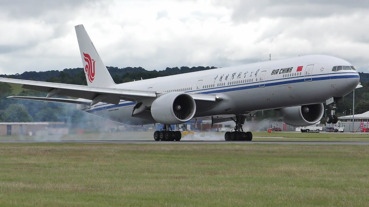 [4K] PPE FLIGHT | Air China Boeing 777-300ER Landing & Takeoff at Edinburgh Airport