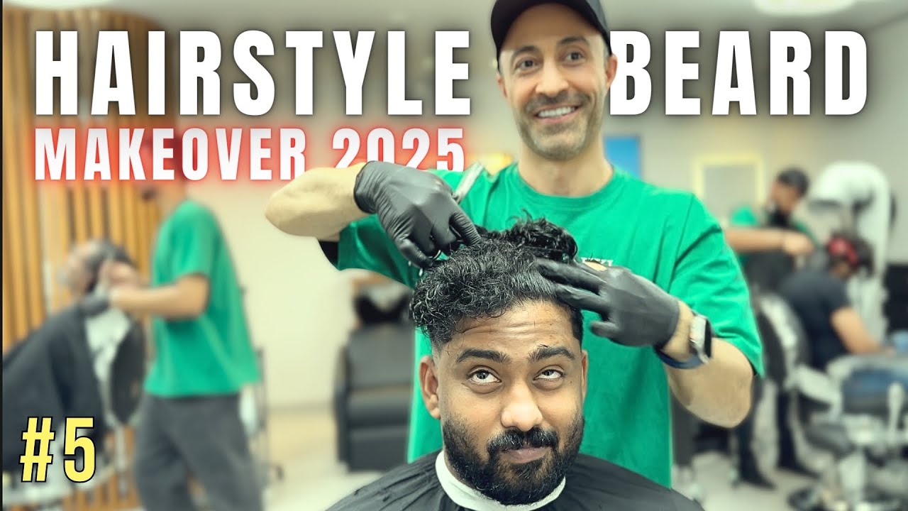 The Most Satisfying Beard & Haircut Transformation by Jason Makki 2025 ♥️