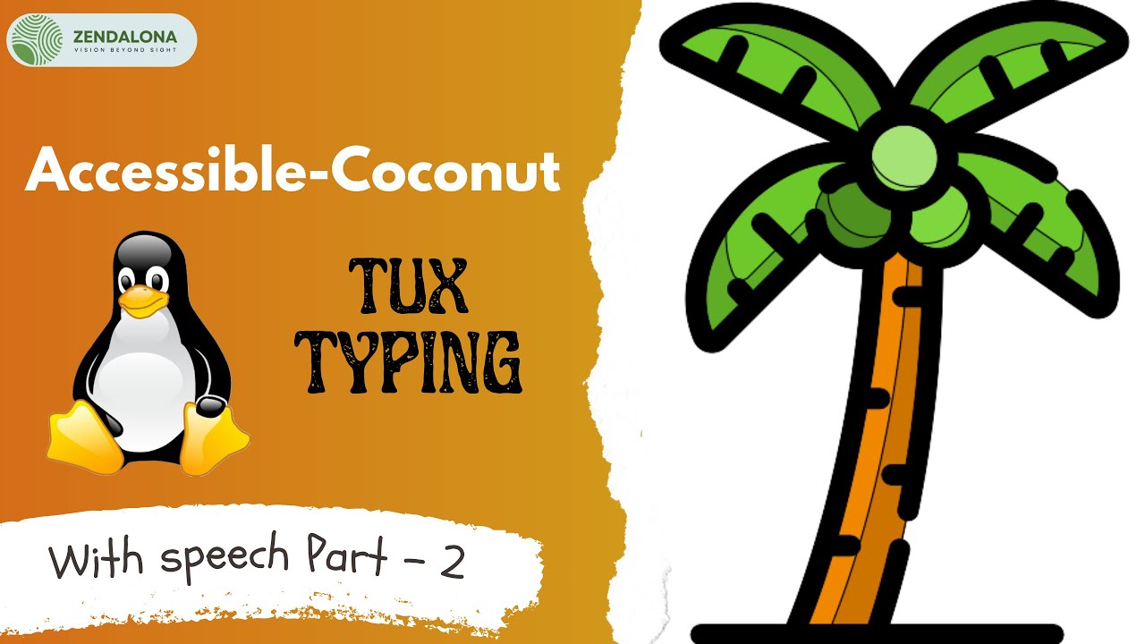 Accessible-Coconut, Tux Typing with Speech 2/3, Training Mode