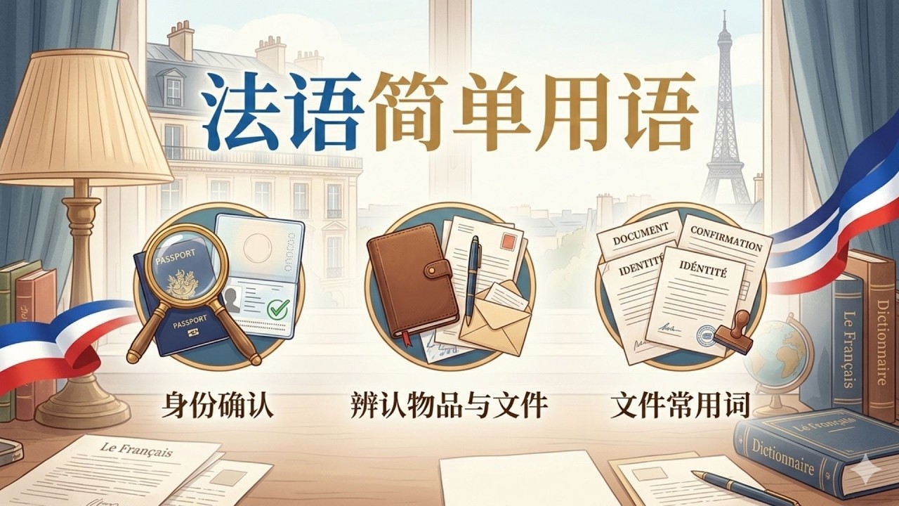 法语简单用语 2 | 从最基础开始复习法语