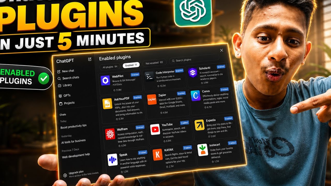 ChatGPT Plugins Explained in Just 5 Minutes 🤯| Enable & Use Plugins (2026 Guide)