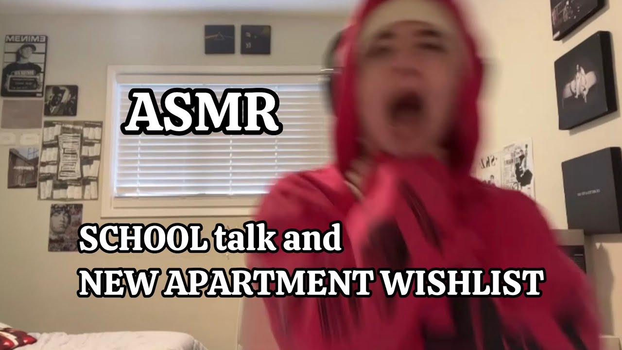 ASMR (lofi) talking about SCHOOL and my WISHLIST for when I move!