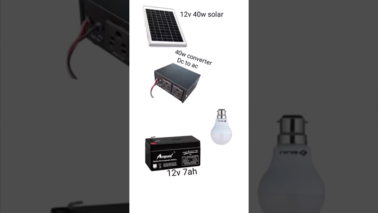 mini solar inverter connection diagram #short #youtubeshorts #viral