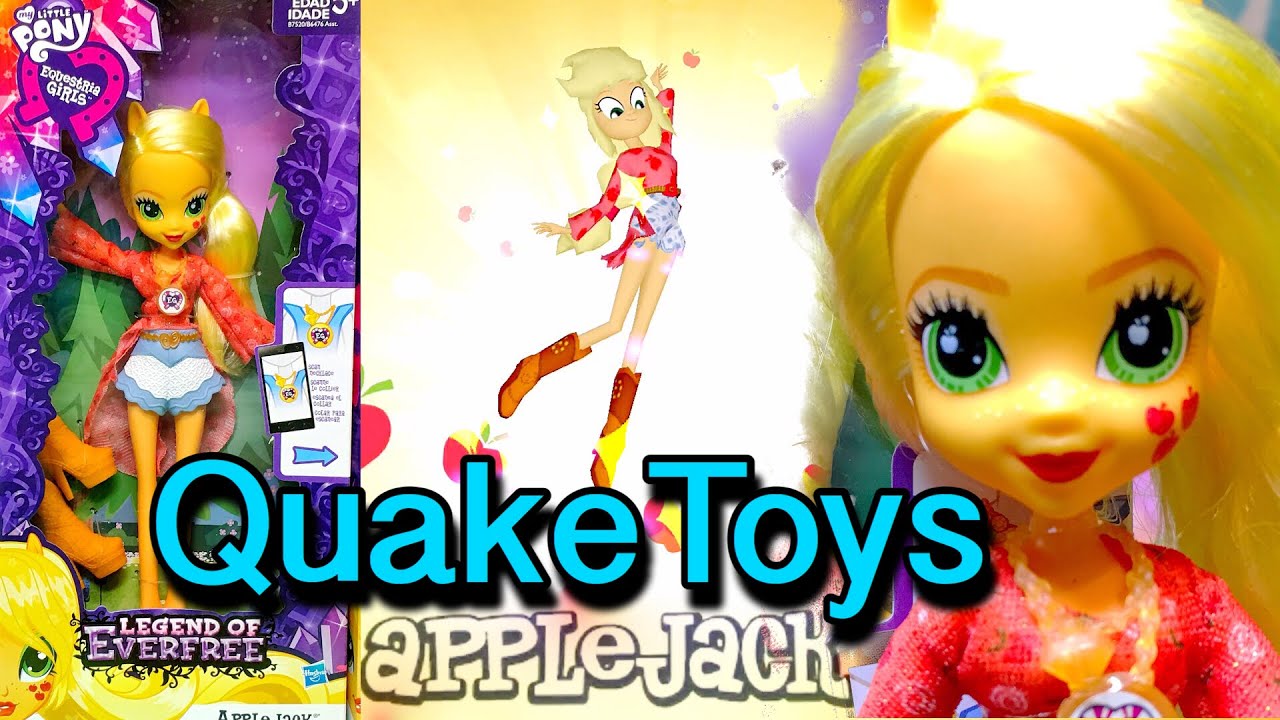 New My Little Pony Equestria Girls Legend of Everfree Applejack Boho Zapcode QuakeToys