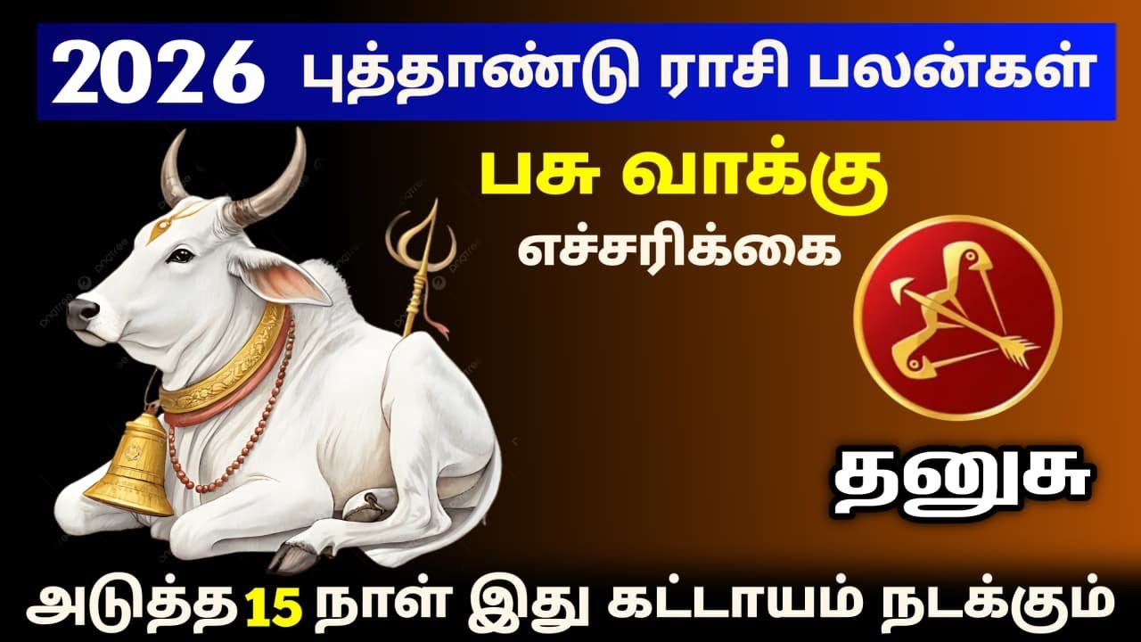 தனுசுராசி! நினைத்ததெல்லாம் நடக்கும் நேரம் ! பிரபஞ்சமே உனக்காக துணை நிற்கும் ! thanusu  2025 .2026 !