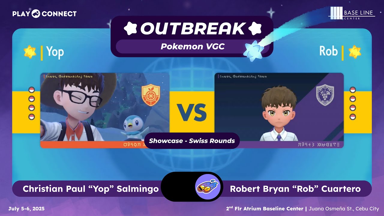 Outbreak Cebu 2025 - Christian Salmingo (Yop) vs Robert Cuartero (Rob) - Pokemon VGC