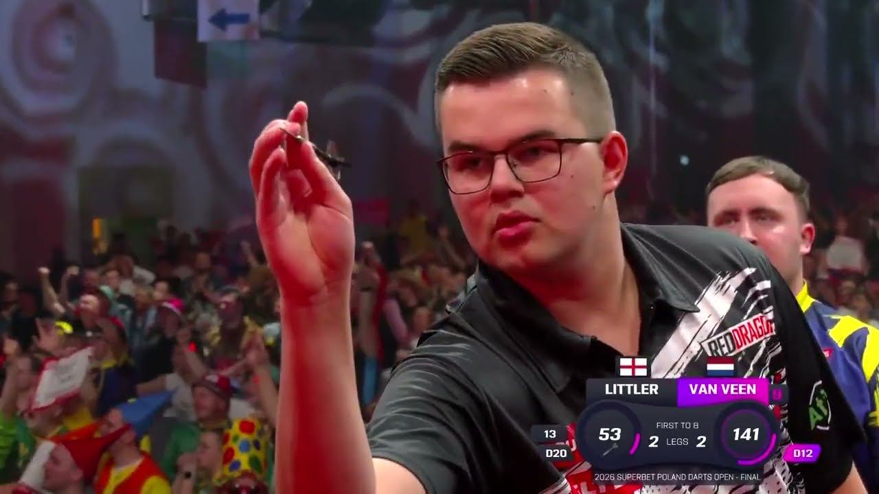 NINE-DARTER! Gian van Veen 9 Darter - 2026 PDC European Tour #darts #9darter #pdcdarts #lukelittler 