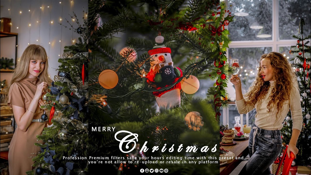 🎄CHRISTMAS TONE | Lightroom Mobile Preset Free DNG | Lightroom presets