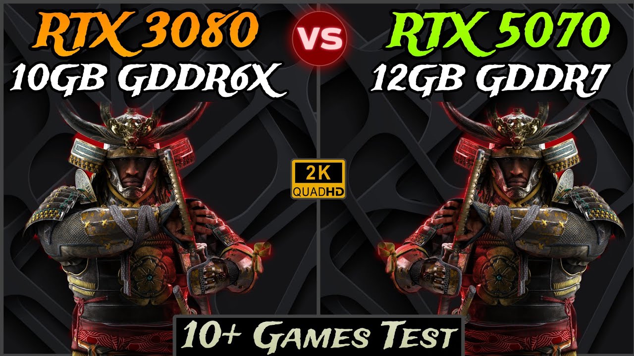RTX 3080 vs RTX 5070 - Test In 10+ Games - 2K
